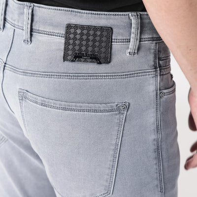 Rare Rabbit Men's Alphen Light Blue Light Wash Mid-Rise Slim Fit Jeans