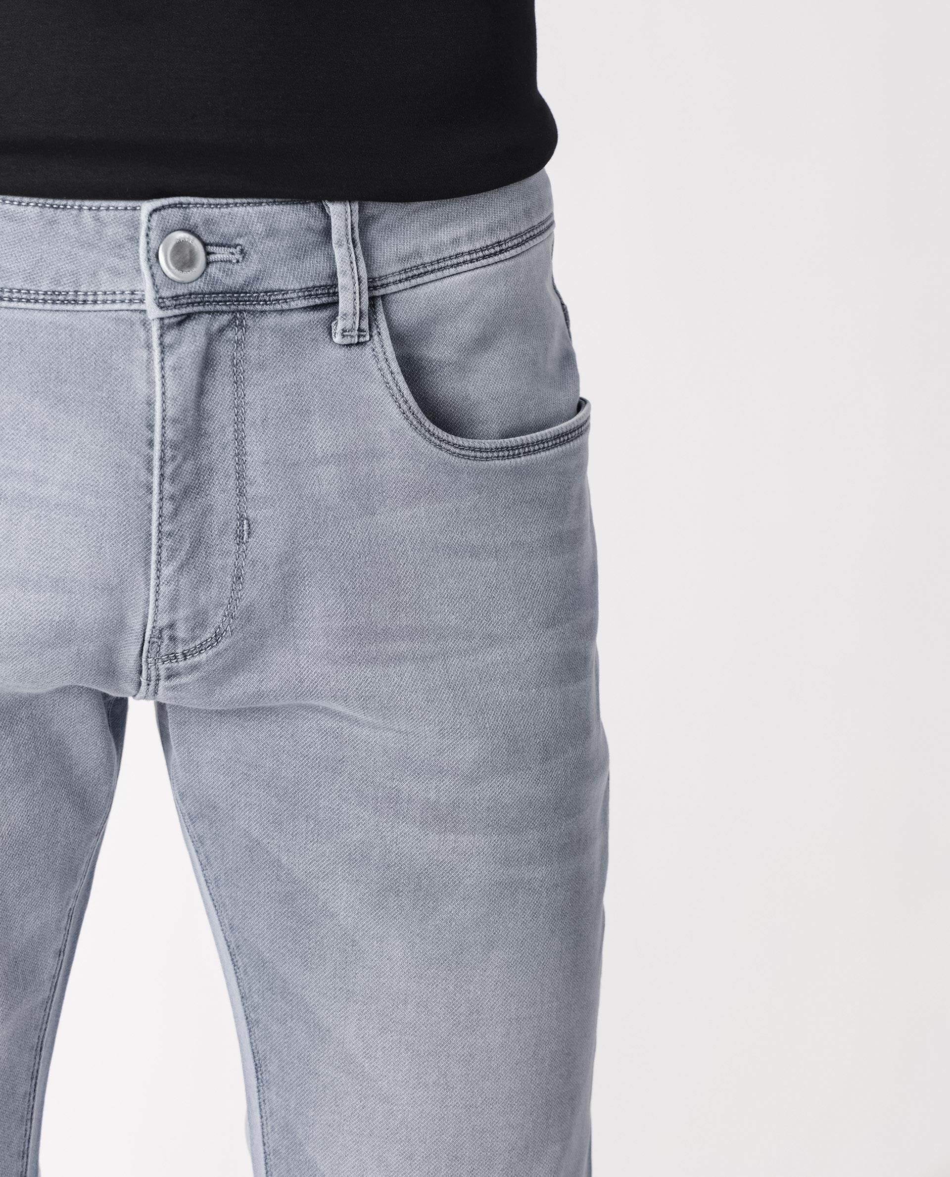 Rare Rabbit Men's Alphen Light Blue Light Wash Mid-Rise Slim Fit Jeans