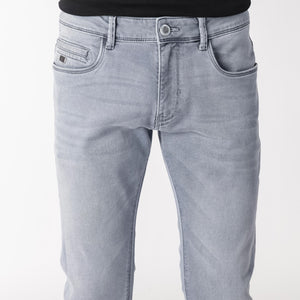 Rare Rabbit Men's Alphen Light Blue Light Wash Mid-Rise Slim Fit Jeans