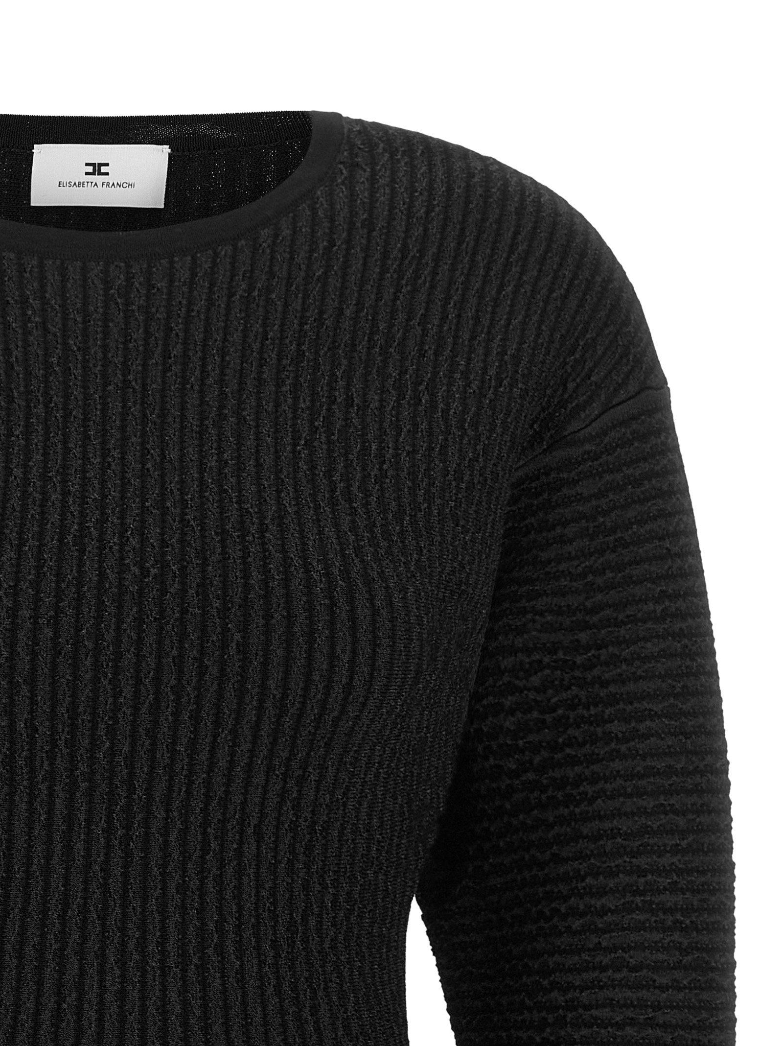 Elisabetta Franchi Knitted Pleated Dress