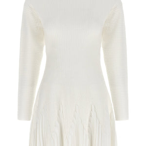Elisabetta Franchi Knitted Pleated Dress