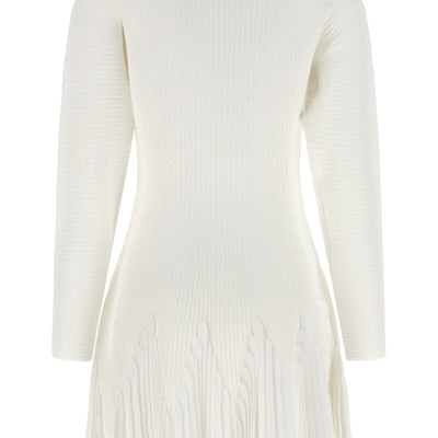 Elisabetta Franchi Knitted Pleated Dress