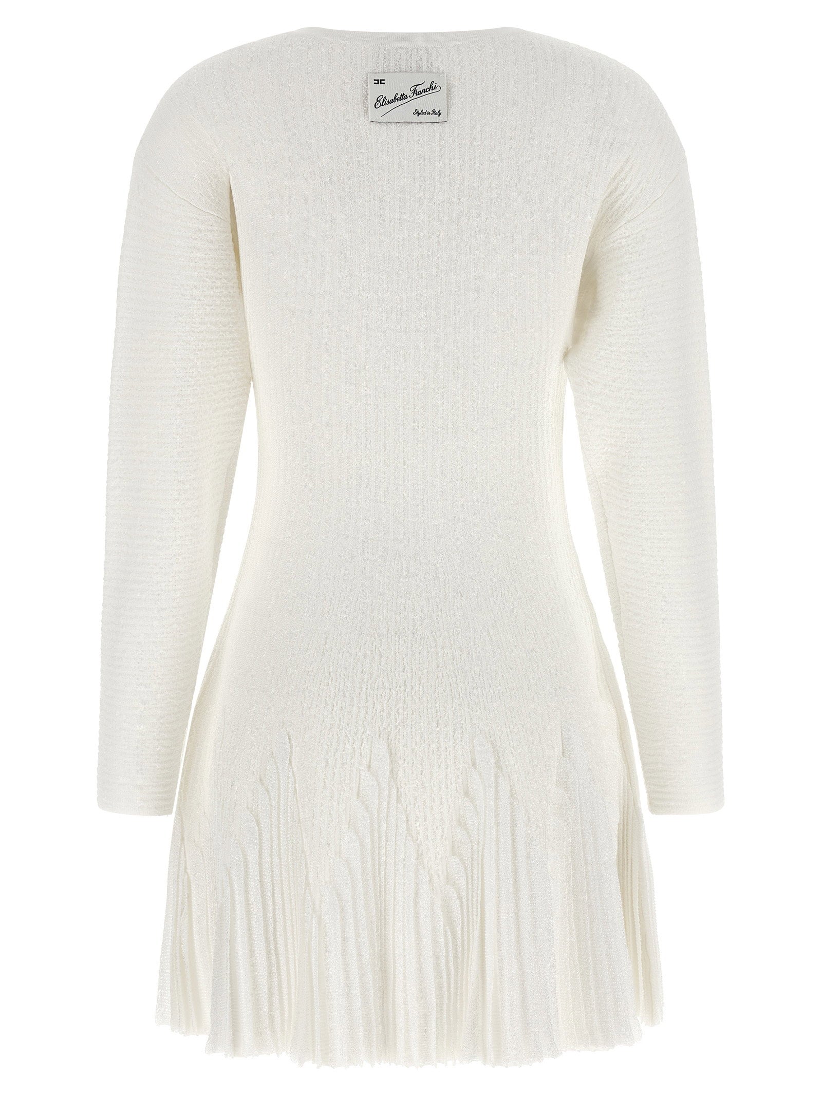 Elisabetta Franchi Knitted Pleated Dress