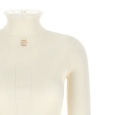 Elisabetta Franchi Ribbed Knit Dress
