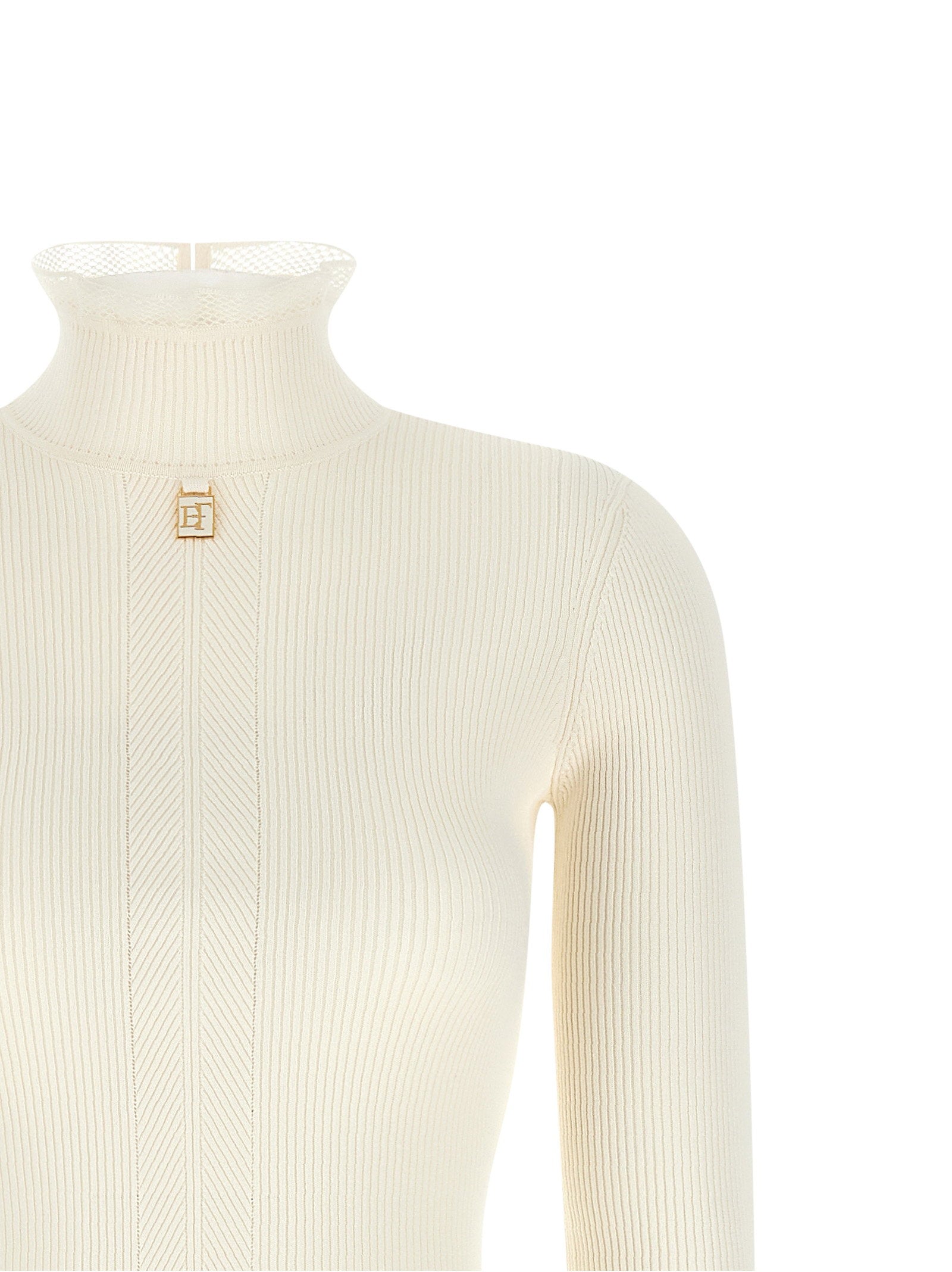 Elisabetta Franchi Ribbed Knit Dress