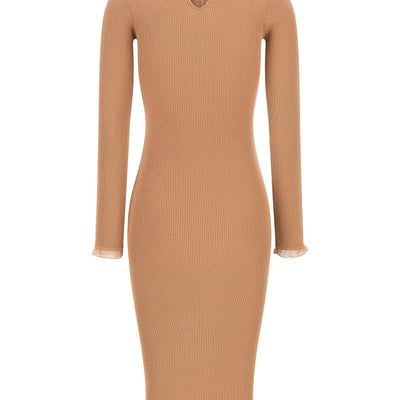 Elisabetta Franchi Ribbed Knit Dress