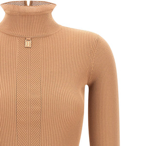 Elisabetta Franchi Ribbed Knit Dress