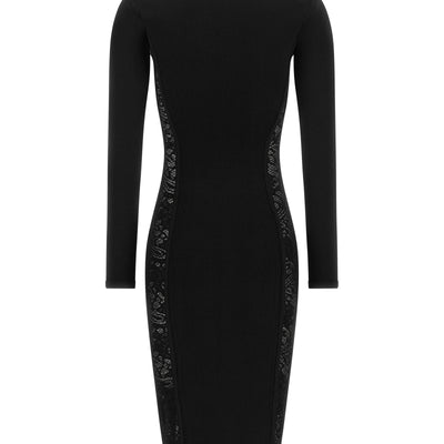 Elisabetta Franchi Knitted And Lace Dress
