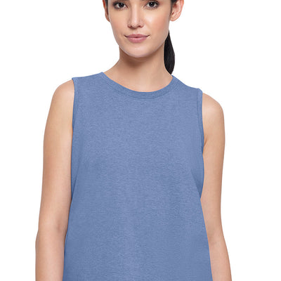 Essential Tank Top - Infinity Blue Marl