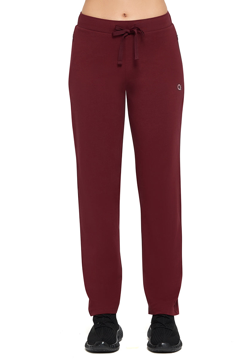 Essential Relaxed Full Length Pants - Pomegranate