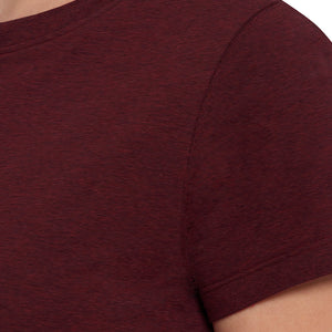 Essential Long Length Tee - Pomegranate Marl
