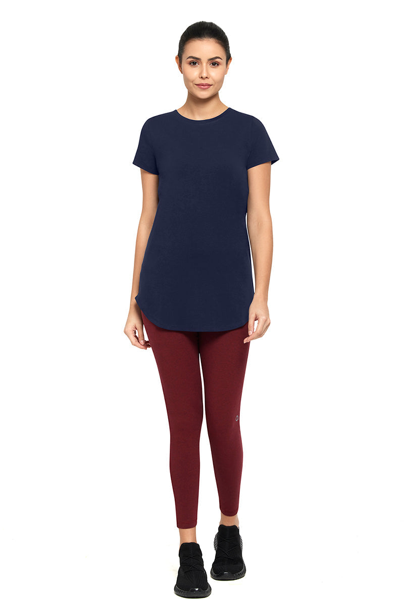 Essential Long Length Tee - Midnight