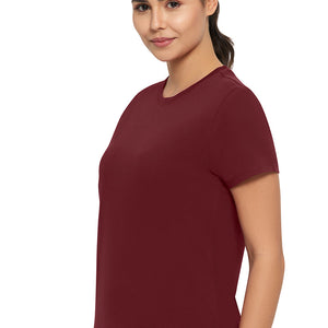 Essential Crew Neck Tee - Pomegranate