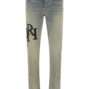 Amiri Staggered Logo Jeans