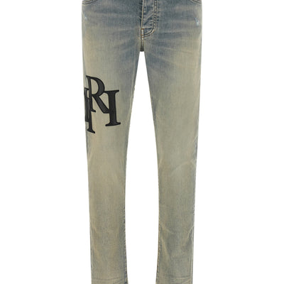 Amiri Staggered Logo Jeans