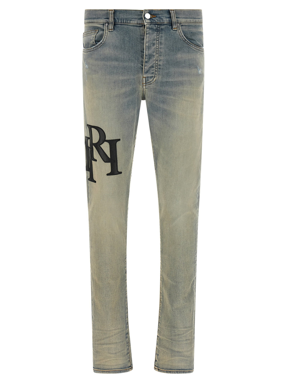Amiri Staggered Logo Jeans
