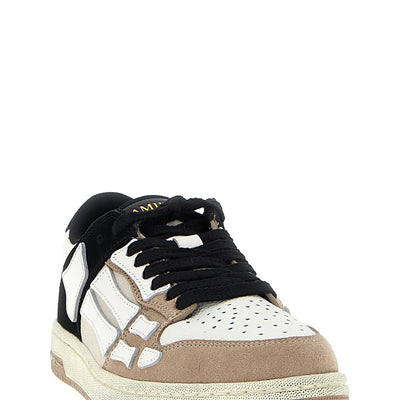 Amiri Distressed Skel Top Low Sneakers