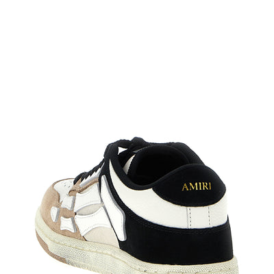 Amiri Distressed Skel Top Low Sneakers