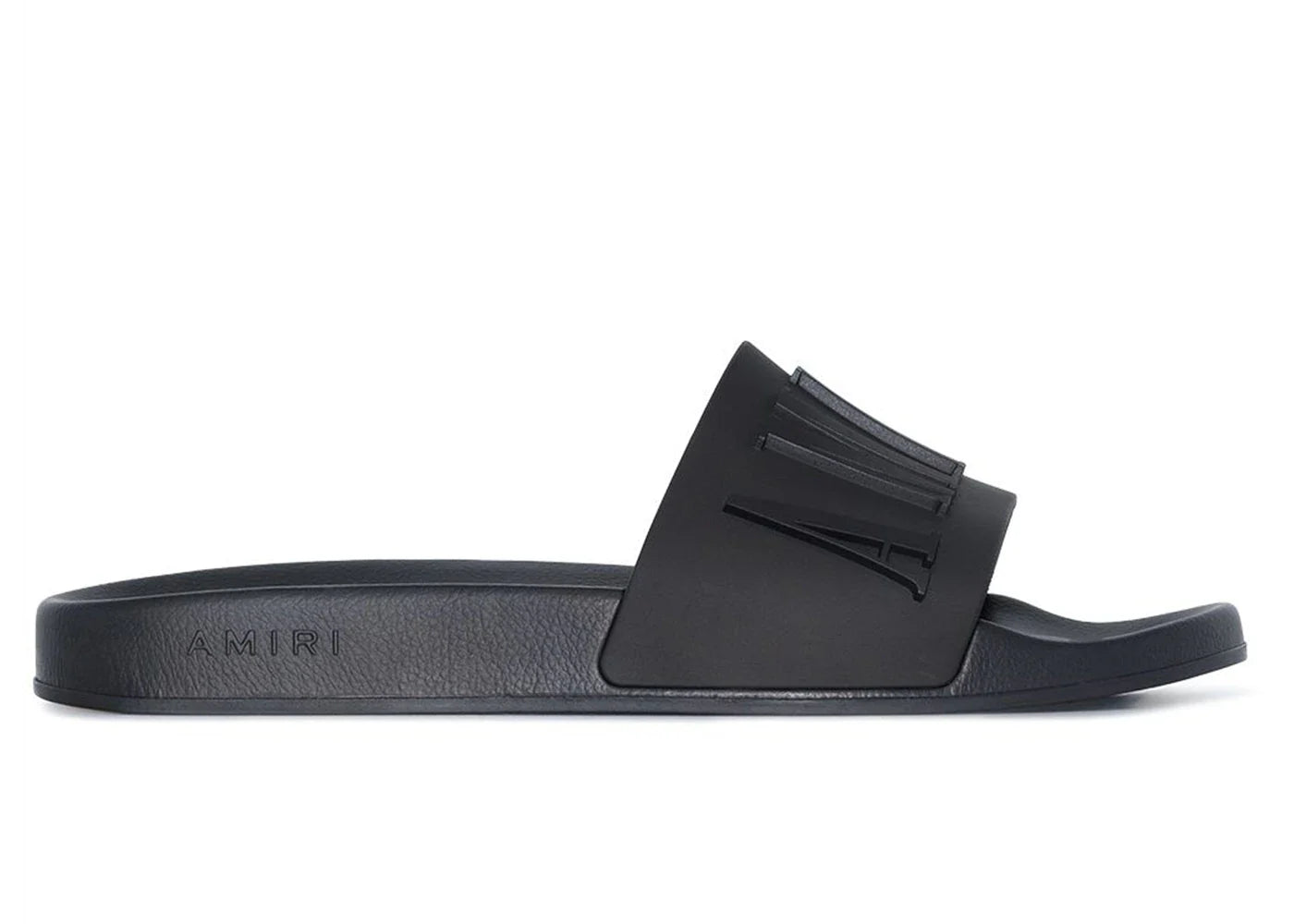 Amiri Pool Slide Debossed Black