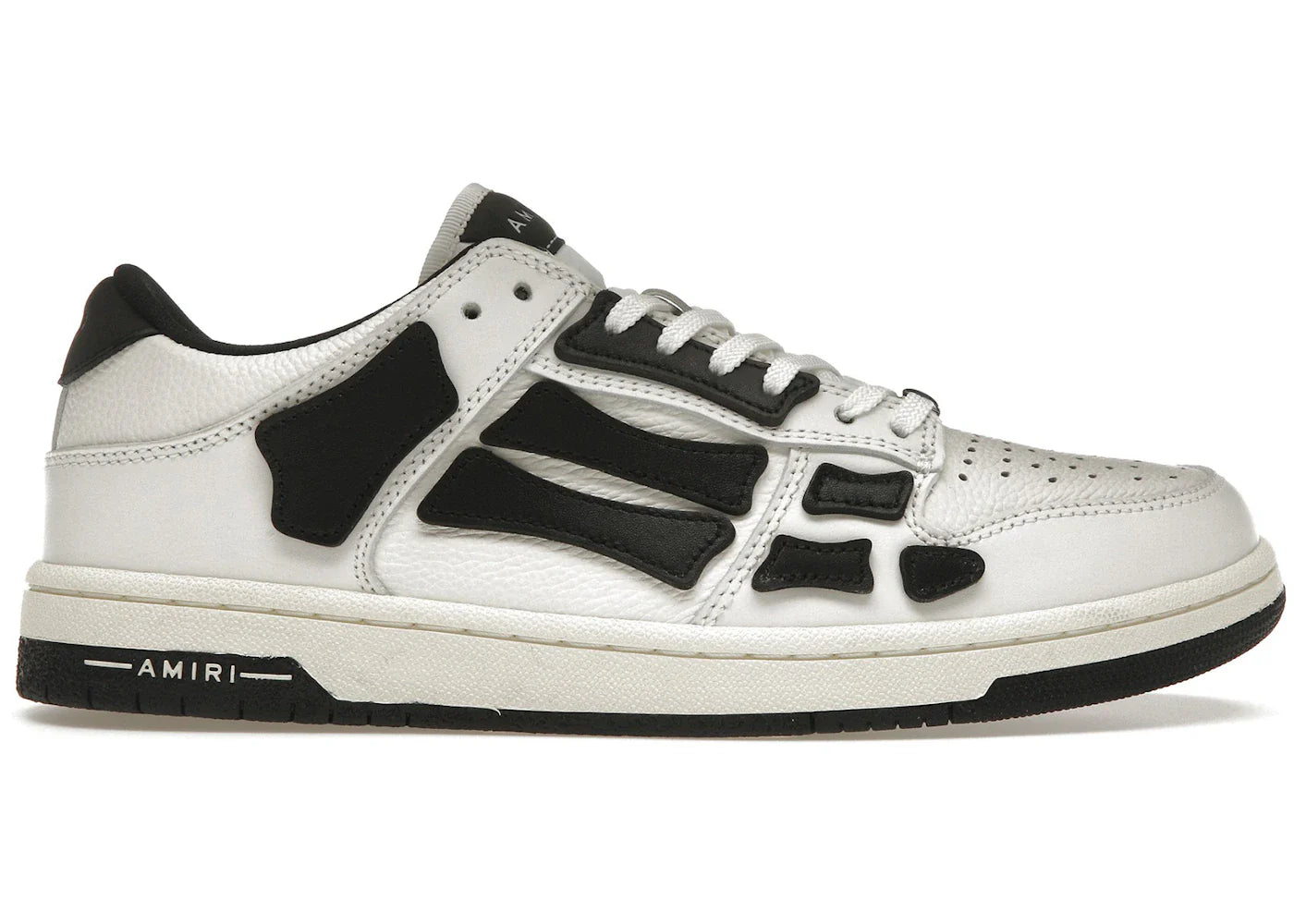 Amiri Skel Top Low White Black White
