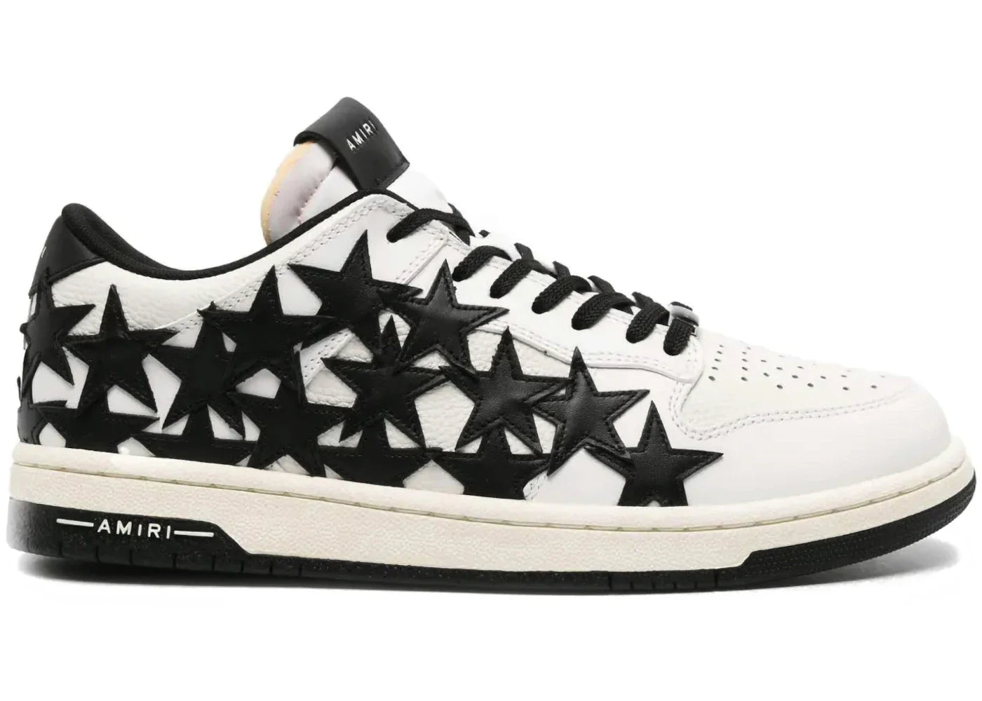 Amiri Stars Low Top White Black