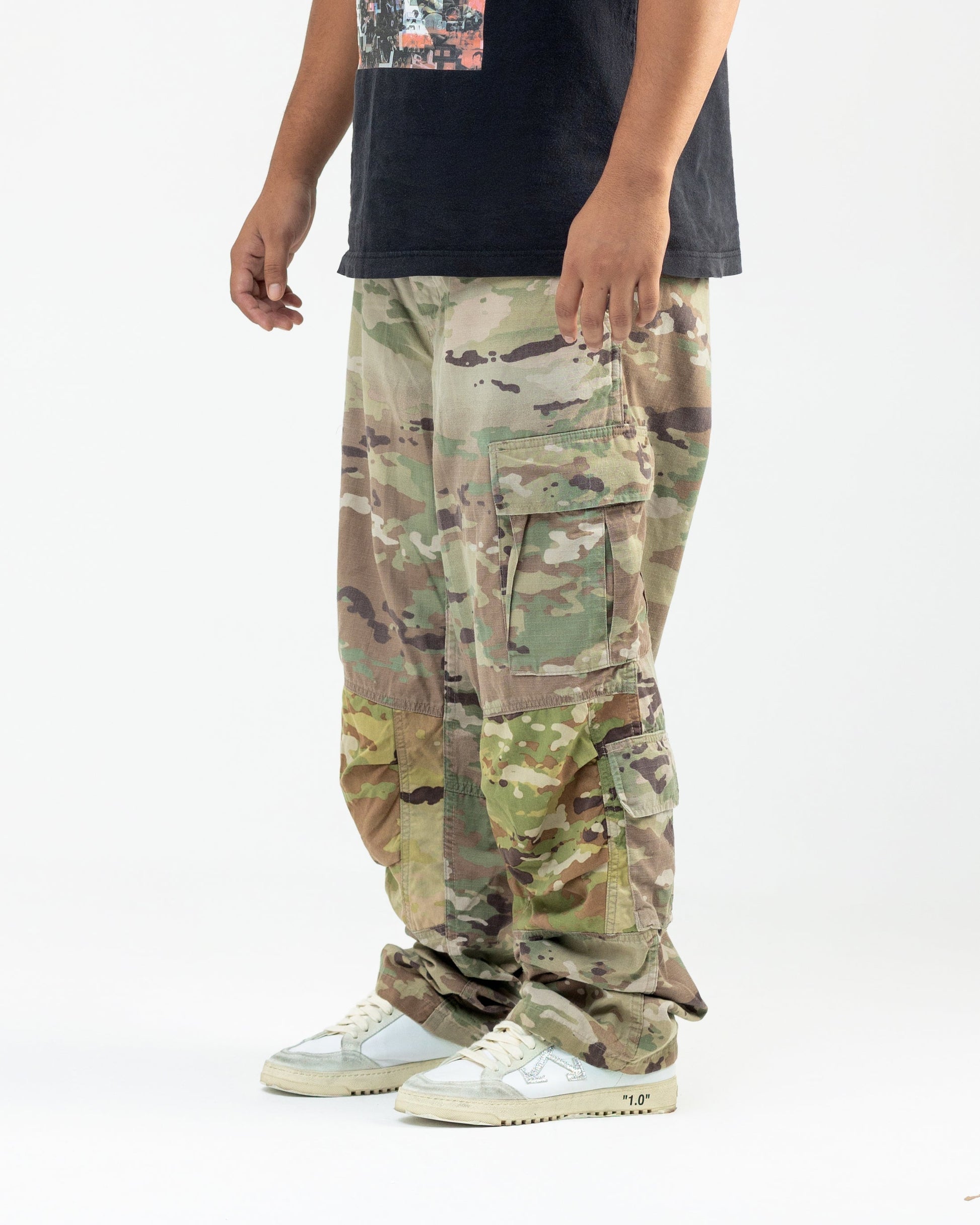 Vintage Military Surplus Usmc Mud Choclate Camo Cargo Pants