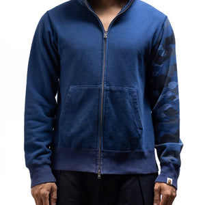 Bape Zip Up Hoodie - Blue