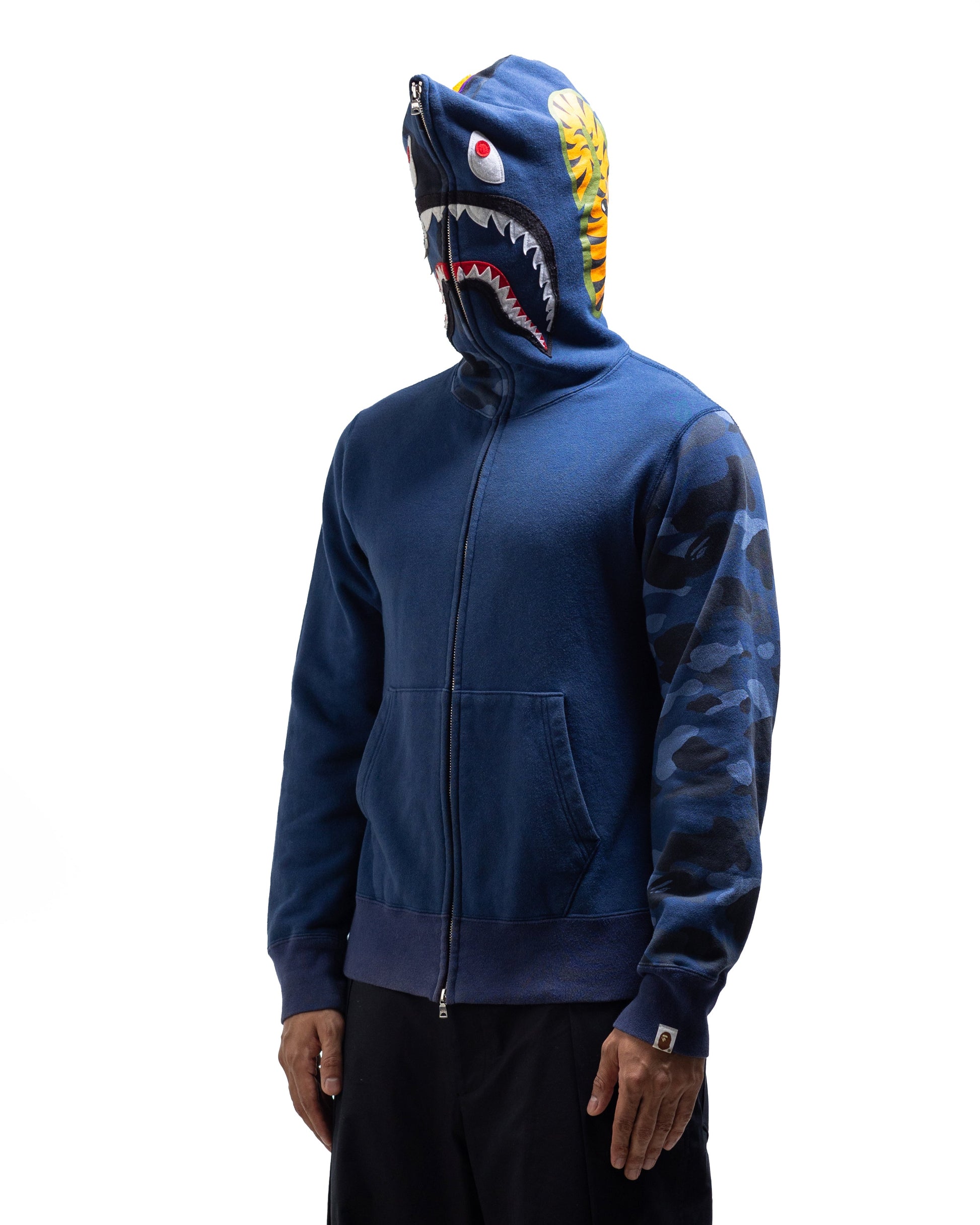 Bape Zip Up Hoodie - Blue