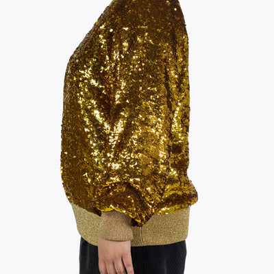 Gucci Gold Sequin Bomber