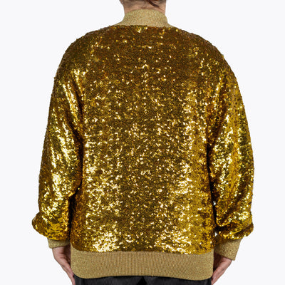 Gucci Gold Sequin Bomber