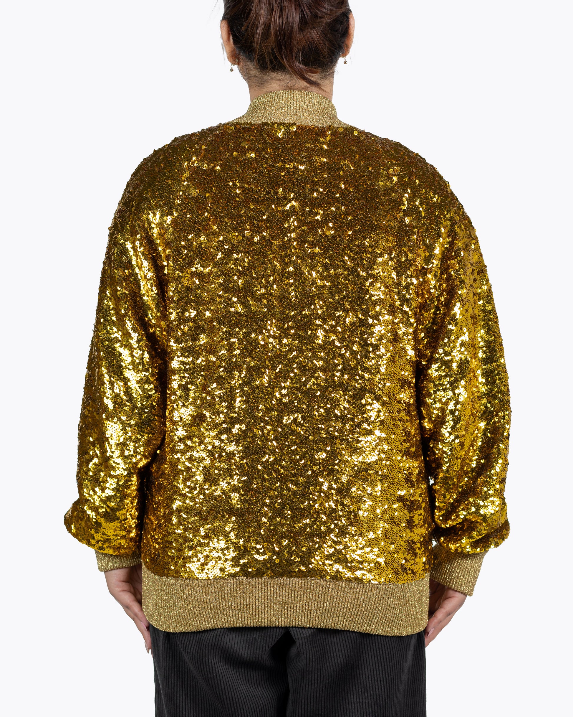 Gucci Gold Sequin Bomber
