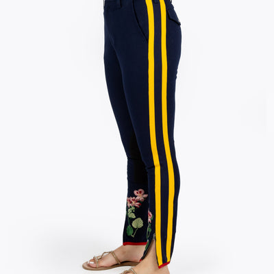 Gucci Side Stripe Flower Leggings