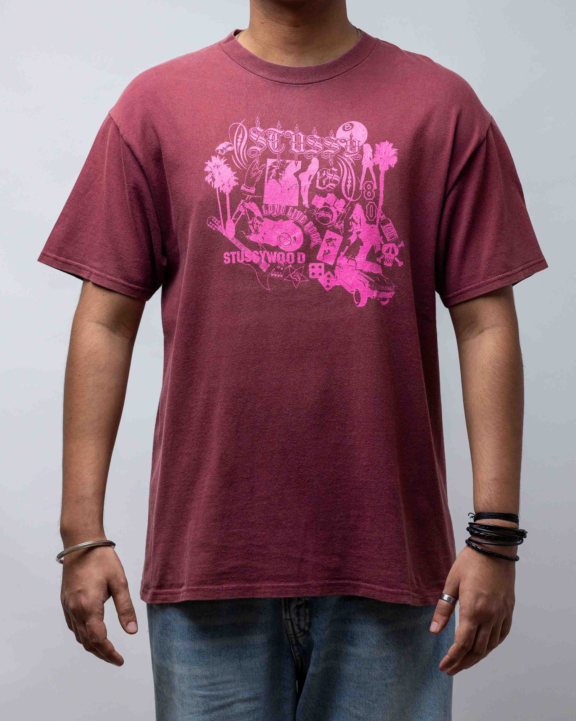 Vintage Stussy wood 90's T-Shirt