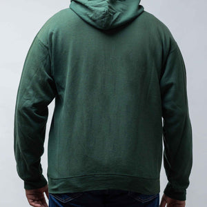 Vintage 2002 Hanes Green Zip-up Hoodie