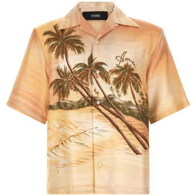 Amiri Palms Se Camp Bowling Shirt