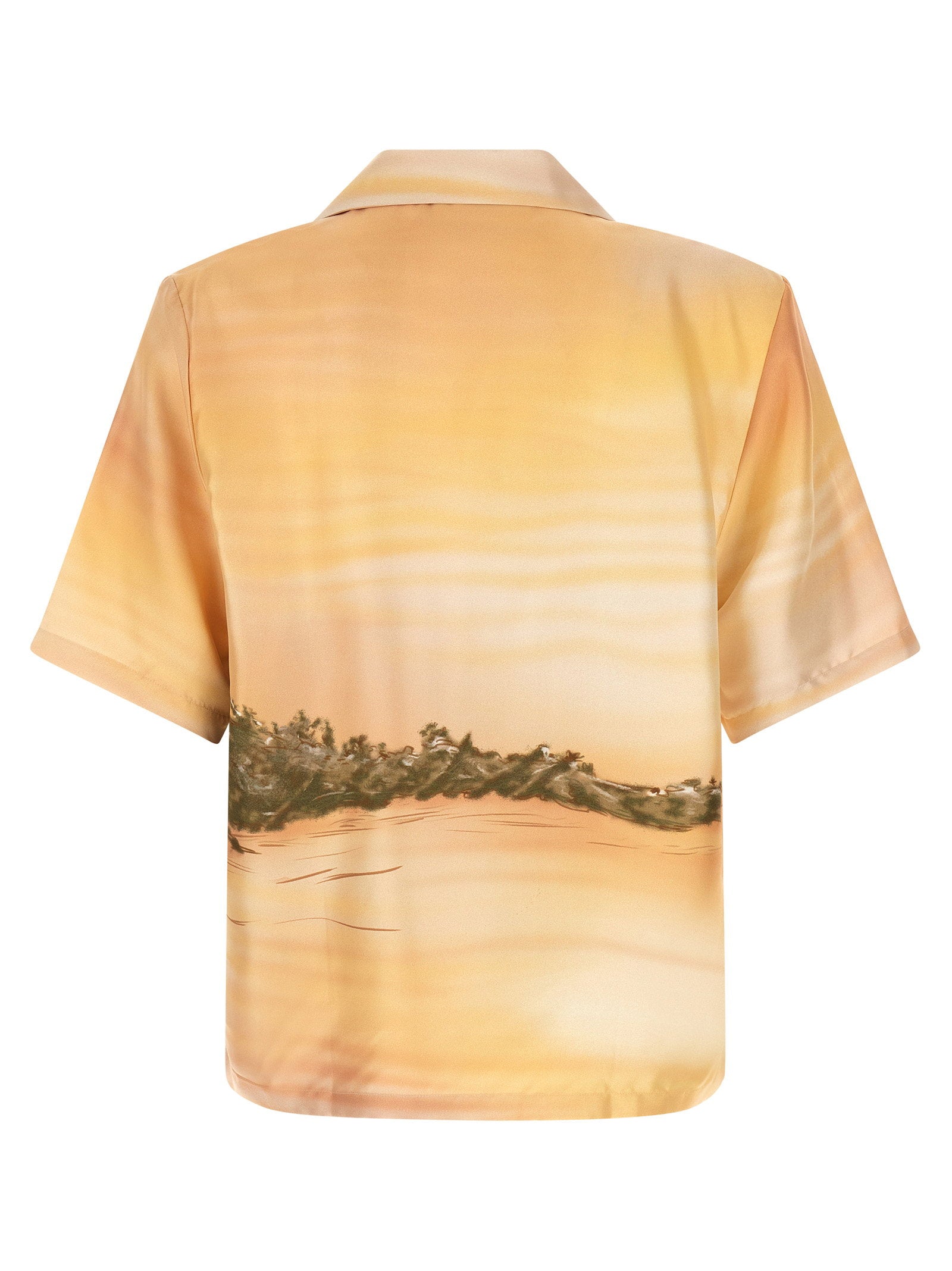 Amiri Palms Se Camp Bowling Shirt