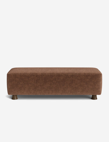 Tobacco Performance Striated Velvet