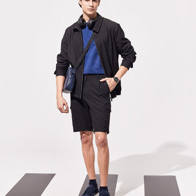 Rare Rabbit Men Antu Blue Cotton Polyester Fabric Short Sleeve Crew Neck Logo Print Oversized T-Shirt