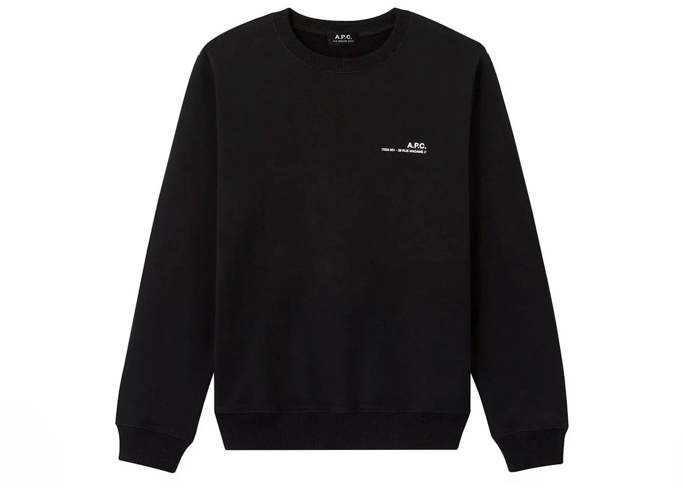 A.P.C. Item Sweatshirt Black
