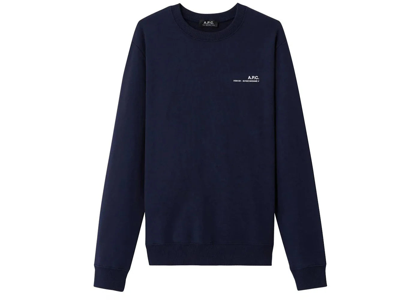 A.P.C. Item Sweatshirt Dark Navy Blue