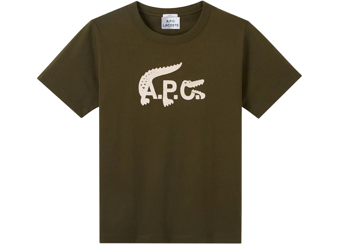 A.P.C. x Lacoste T-shirt Khaki Green