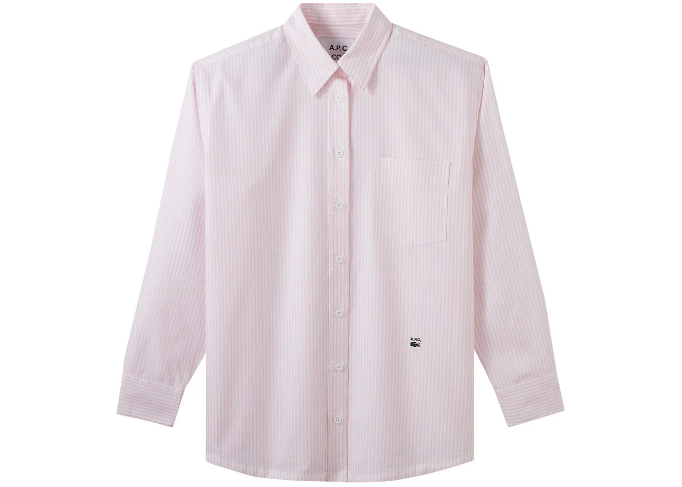 A.P.C. x Lacoste Women's Striped Shirt Pink