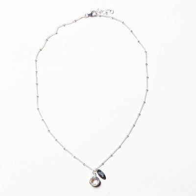 April Herkimer Diamond Birthstone Necklace