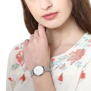 Emporio Armani Kappa Silver Mother-Of-Pearl Dial Women 32mm AR11112