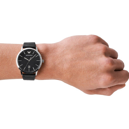 Emporio Armani Analog Black Dial Men 43mm AR11193