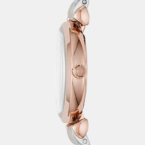 Gianni T-Bar Women Quartz Pink Dial Analog Stainless Steel Watch AR11223
