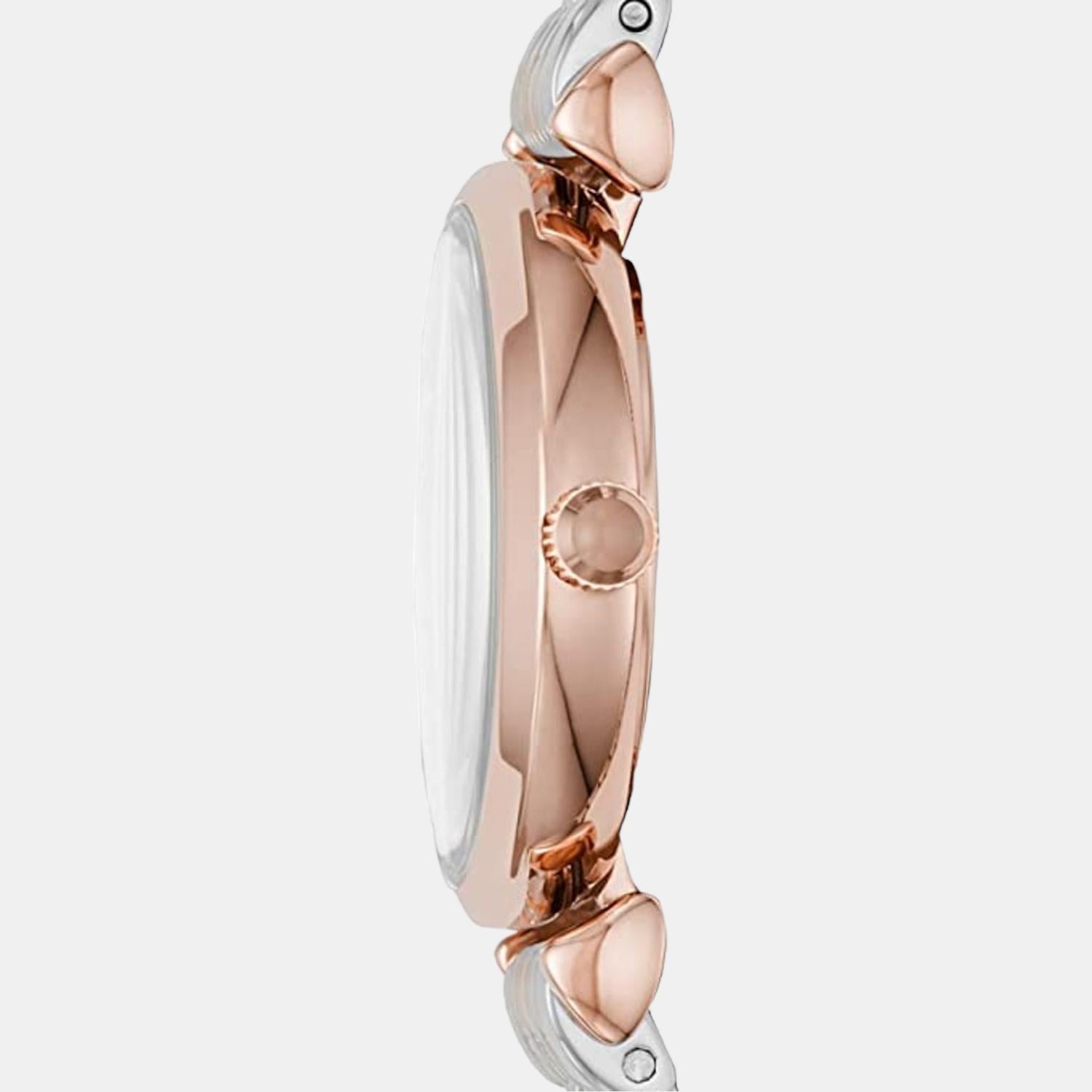Gianni T-Bar Women Quartz Pink Dial Analog Stainless Steel Watch AR11223