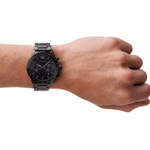 Emporio Armani Mario Black Dial Men 43mm