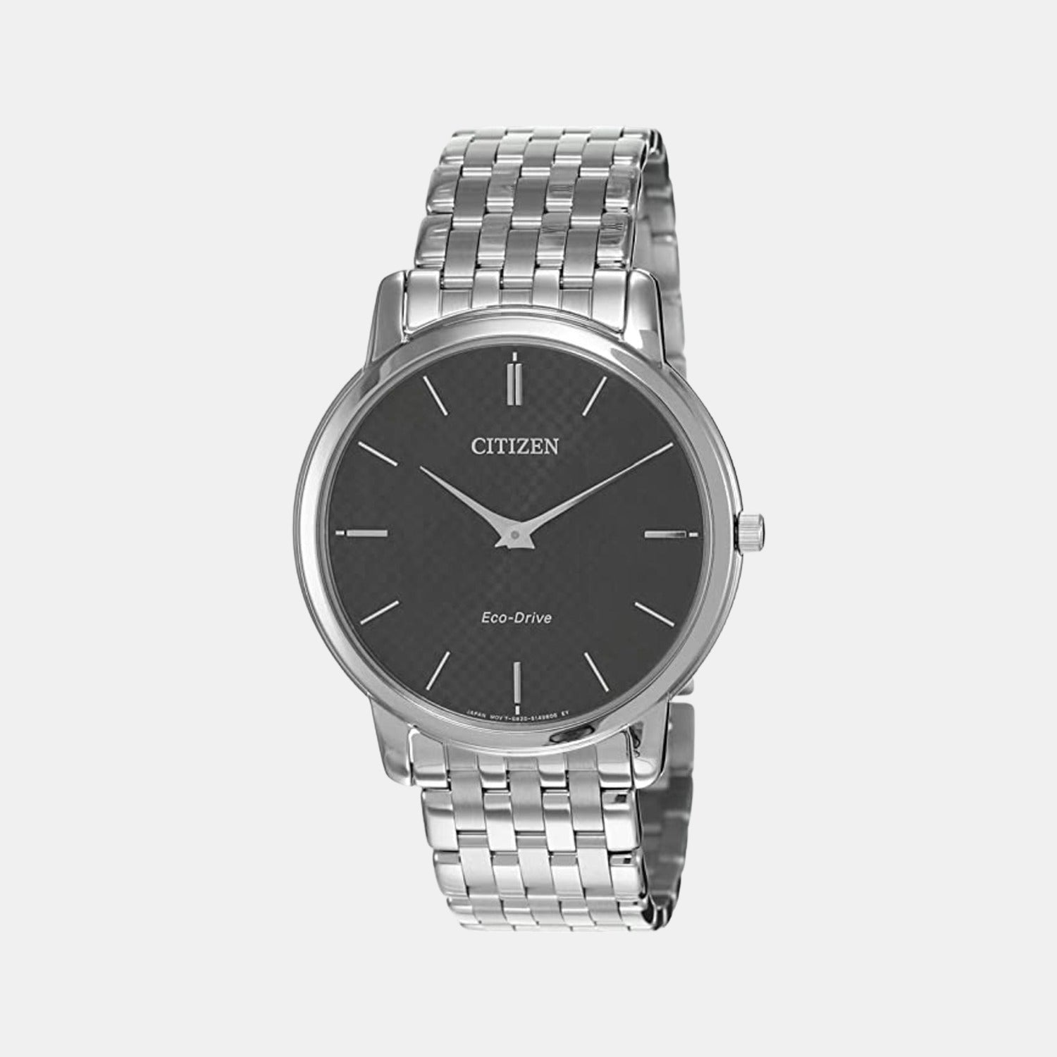 Eco-Drive Men Eco-Drive Black Dial Analog Stainless Steel Watch AR1130-81H
