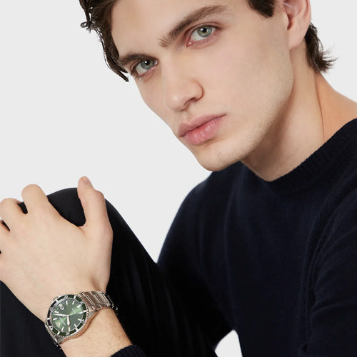 Emporio Armani Diver Green Dial Men 42mm